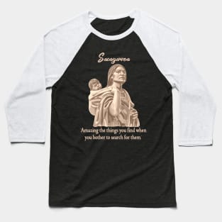 Sacagawea Portrait Baseball T-Shirt